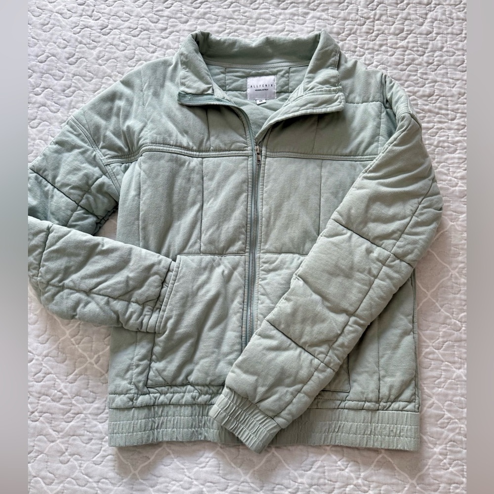 ALLFENIX Puffer Jacket in Light Green